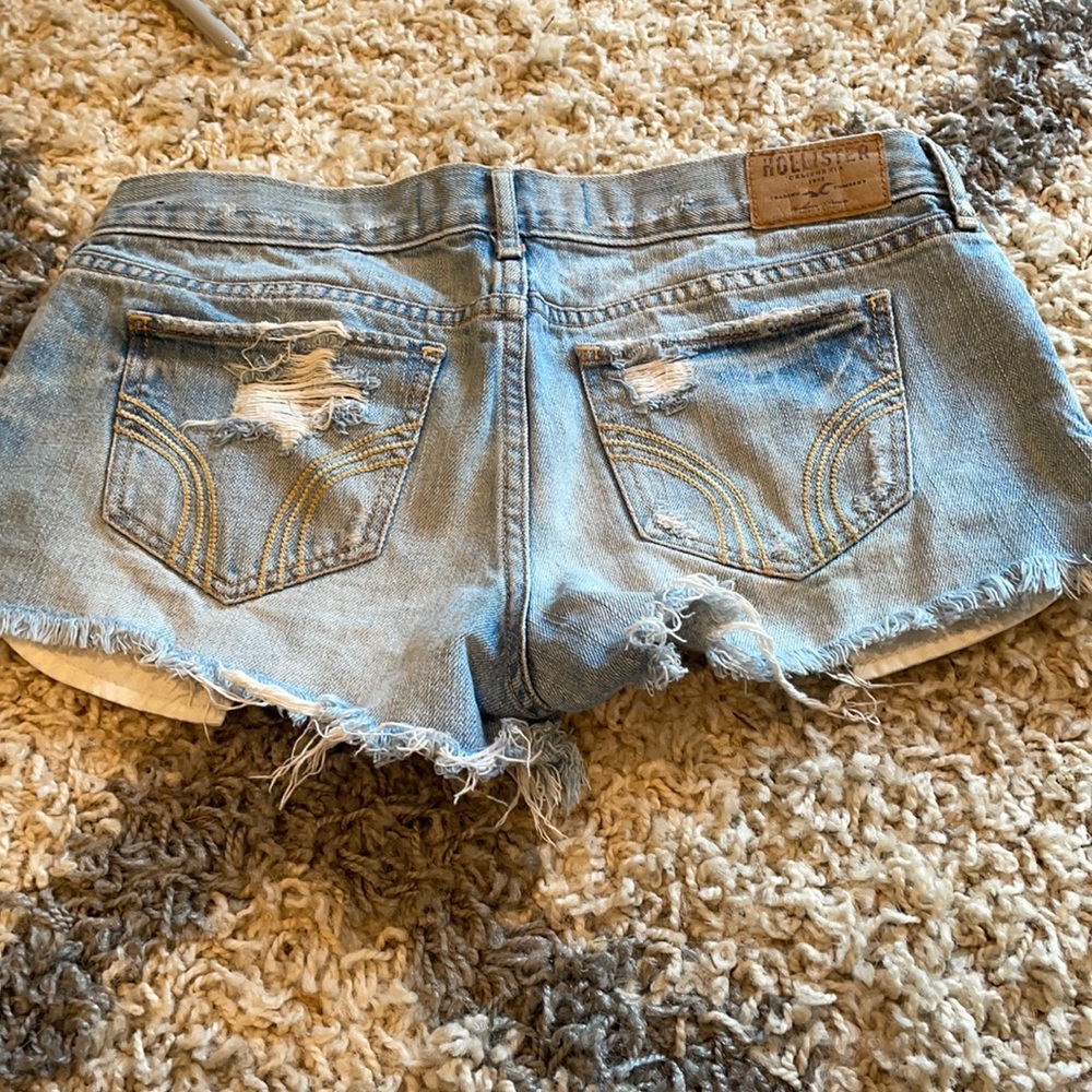 Hollister low rise jean shorts